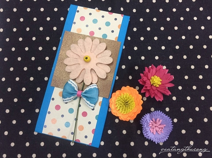 Thiệp handmade sinh nhật 6x15cm mẫu 4